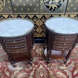 Pair of Louis XVI style bedside tables