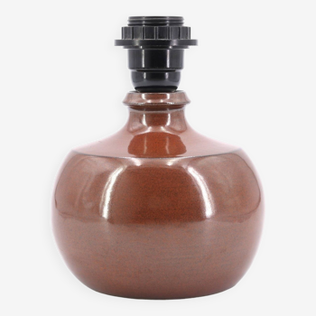 Burgundy brown ceramic lamp Sncf Mardandises