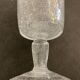 6 blown and bubbled wine stemmed glasses, Riom glassware, Puy-de-Dôme