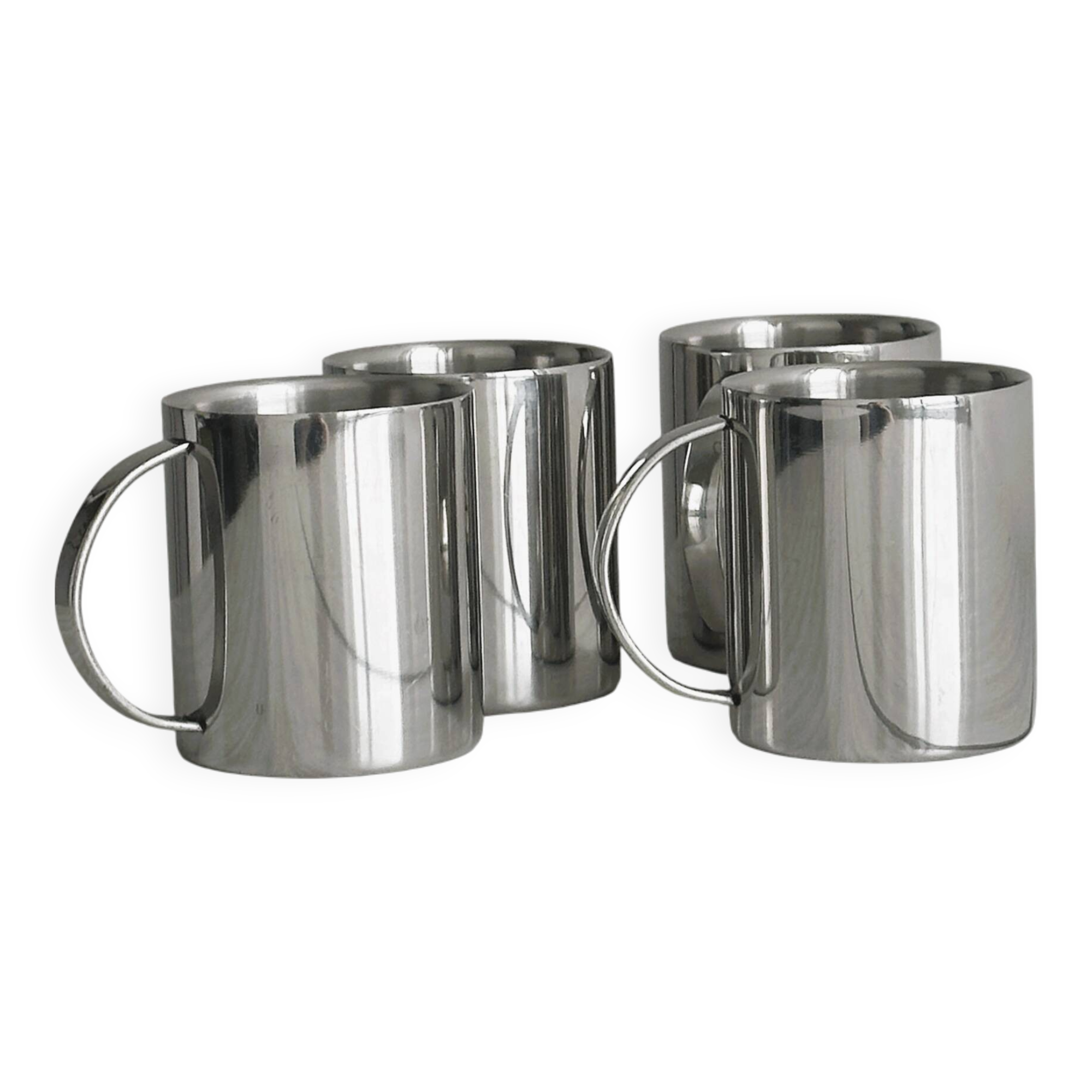 Ensemble de 4 tasses en inox