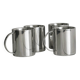Ensemble de 4 tasses en inox