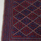 Afghan gazak geometric pattern rug 116x113cm