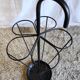 Black metal umbrella holder