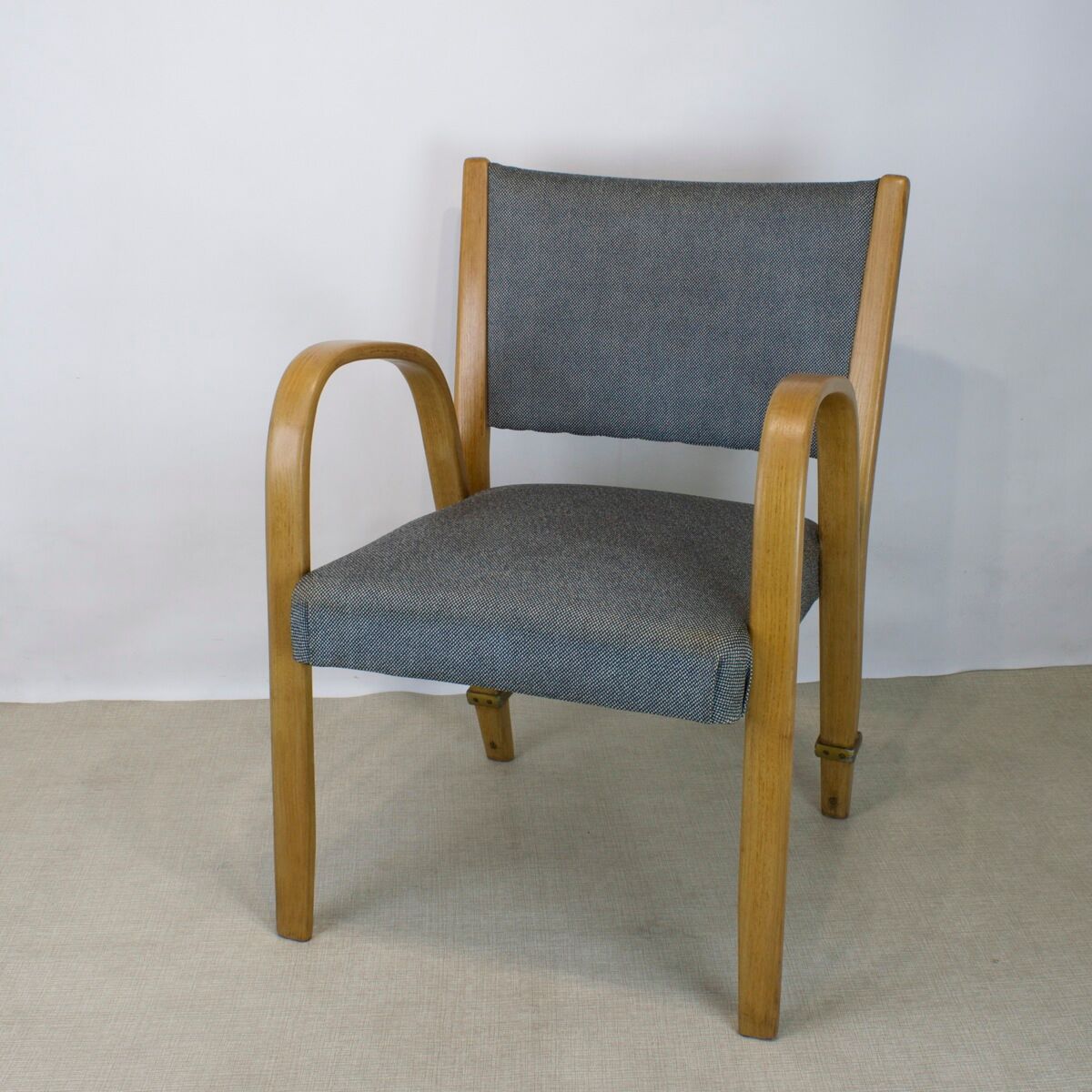 Bridge Bow Wood armchair for Steiner, 1950