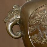 Cache-pot, chine, bronze, vers 1900