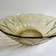 Yellow glass salad bowl
