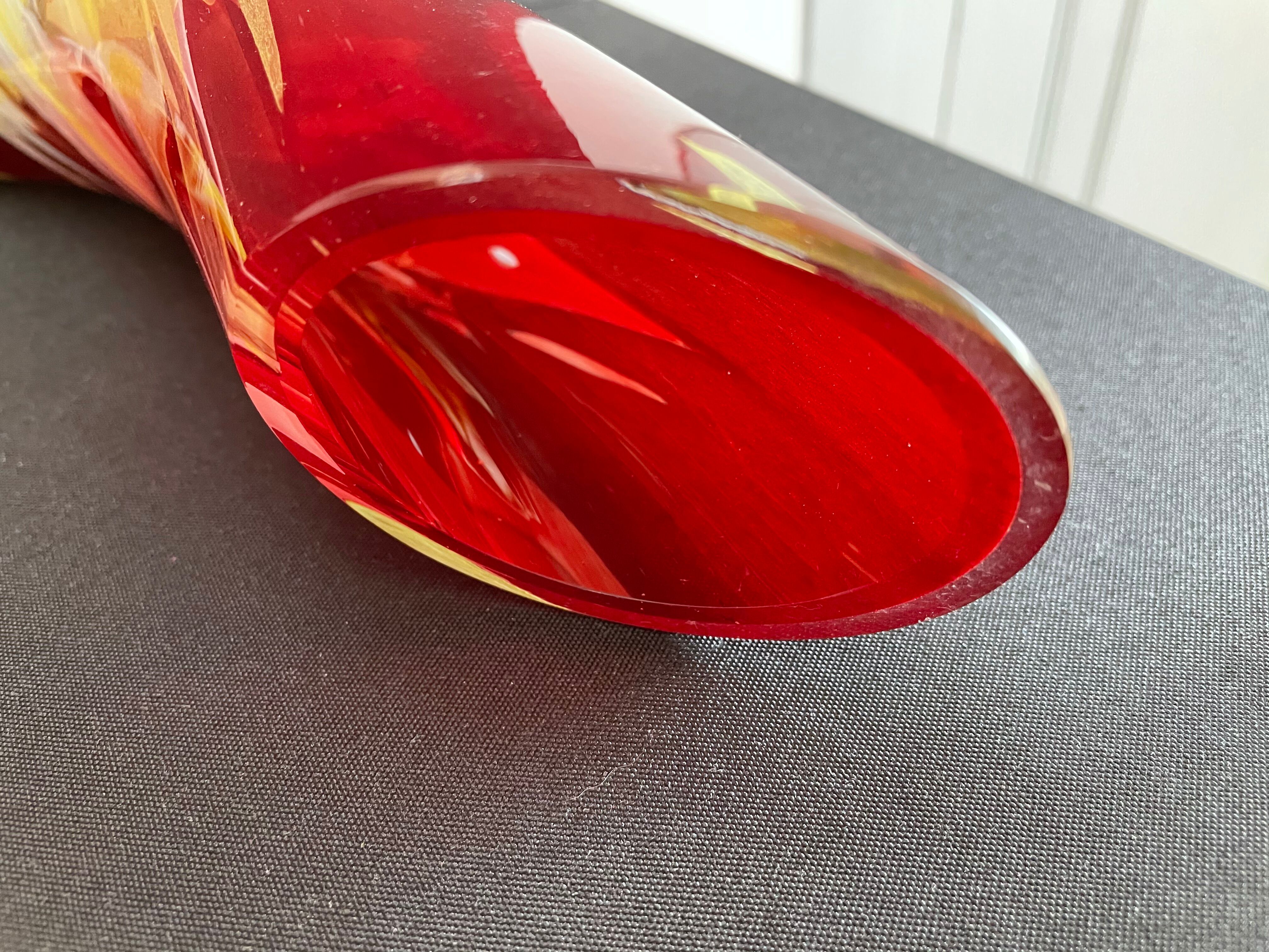 Vase soliflore verre soufflé coloré 1546