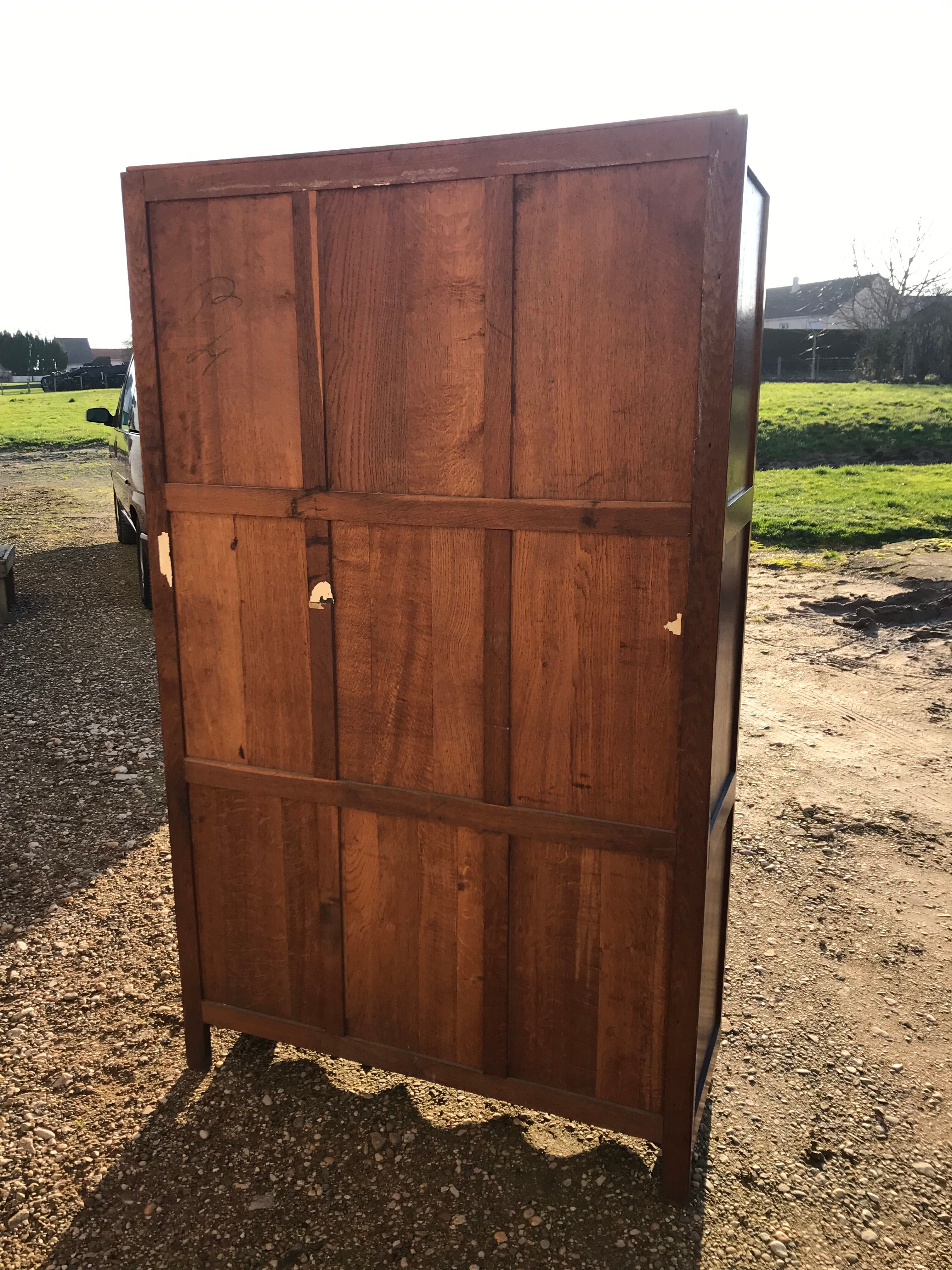 Art deco bookcase oak