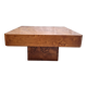 square elm burl coffee table