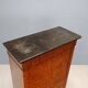Former secretary in elm with a marble top, France, 19th century.