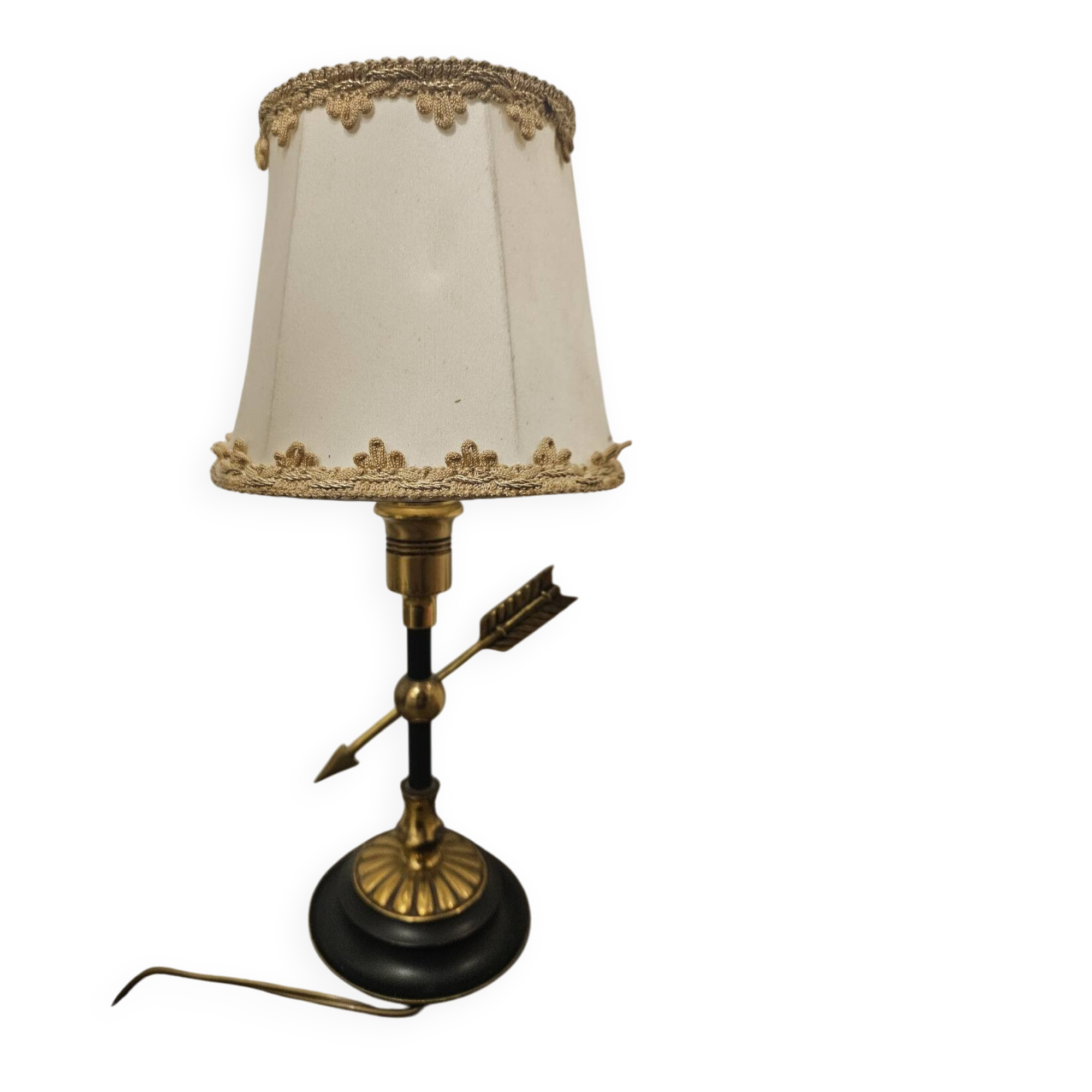 Suggested title: Vintage table lamp "Cupid's Arrow" 50s