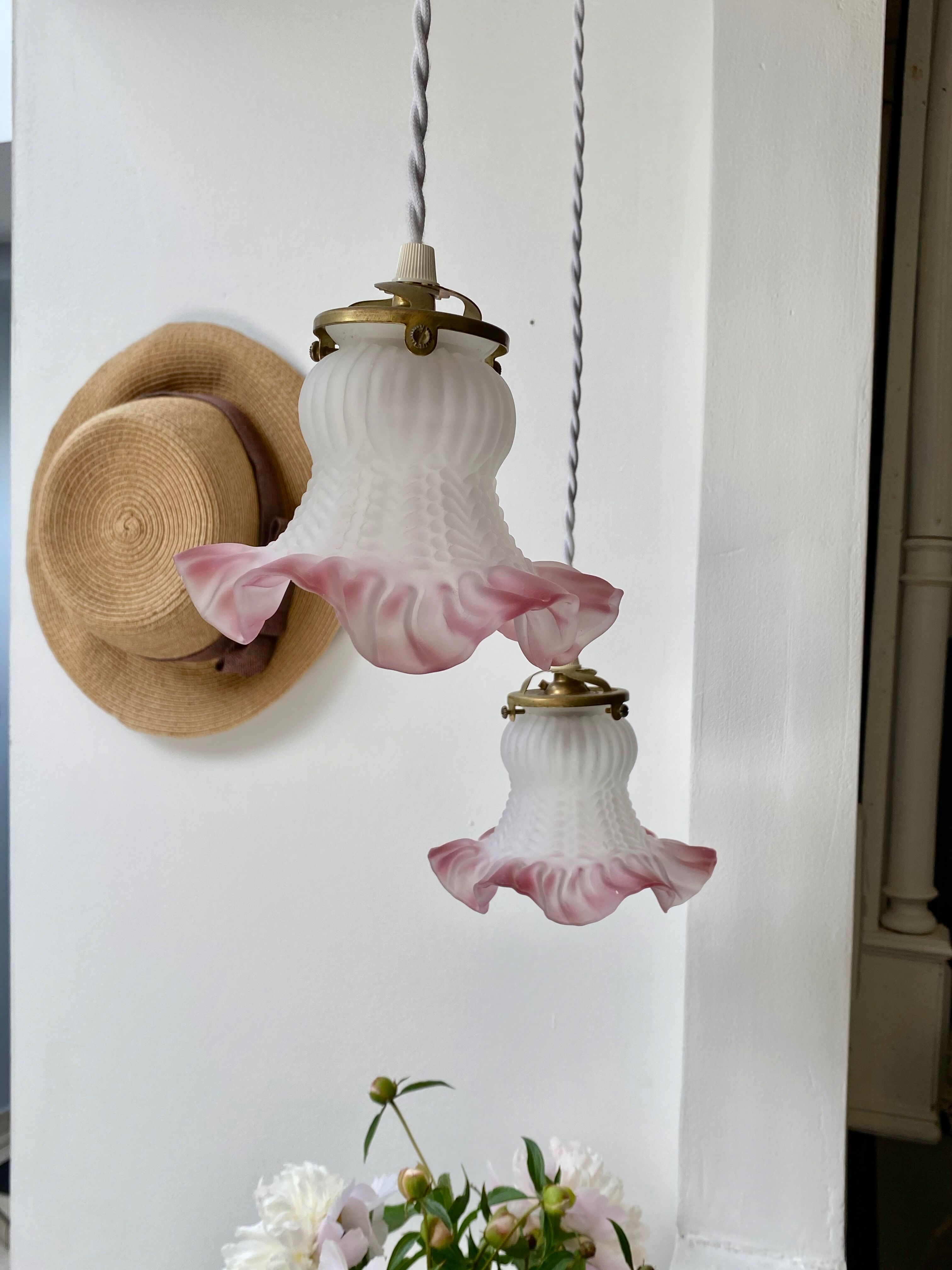 Suspension tulipe Art Deco