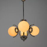 Art deco chandelier, 1930s, restored