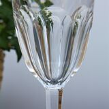 Pair of Baccarat crystal water glasses model Compiègne