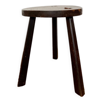 Tabouret tripode brutaliste