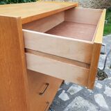 Commode en chêne clair 1960