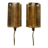 Scandinavian pressed glass wall lights