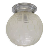 Art Deco globe ceiling lamp