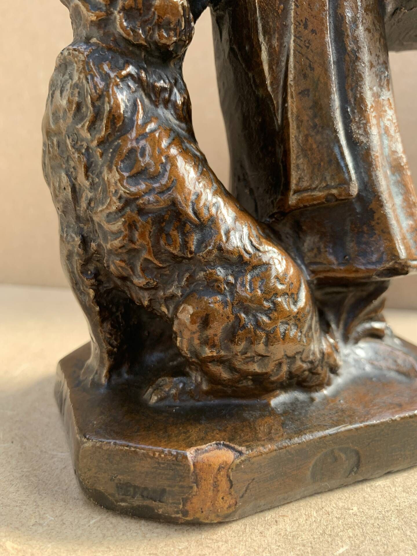 Statuette plâtre Art Nouveau