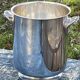 Champagne bucket cooler silver metal shell socket, Gallia Christofle