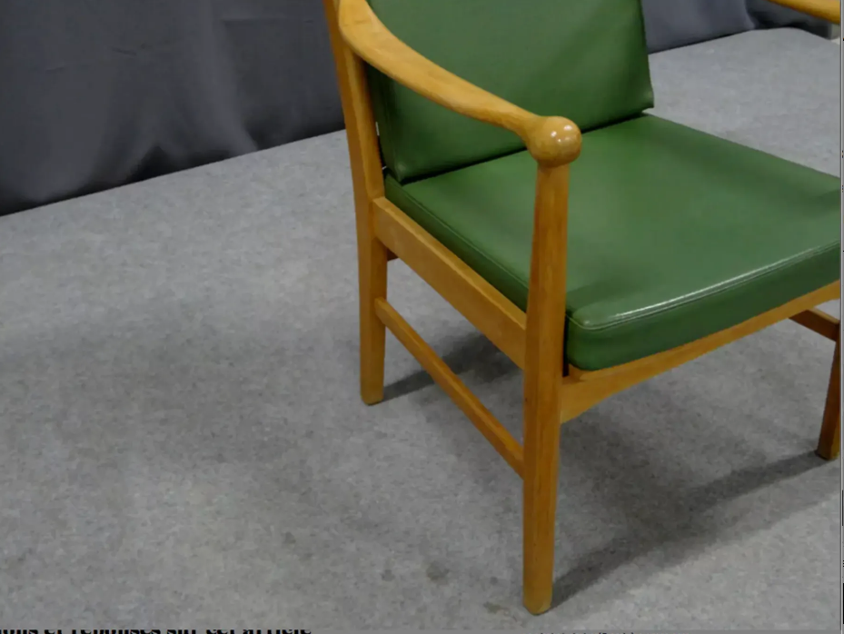 Oak wood armchair 1950