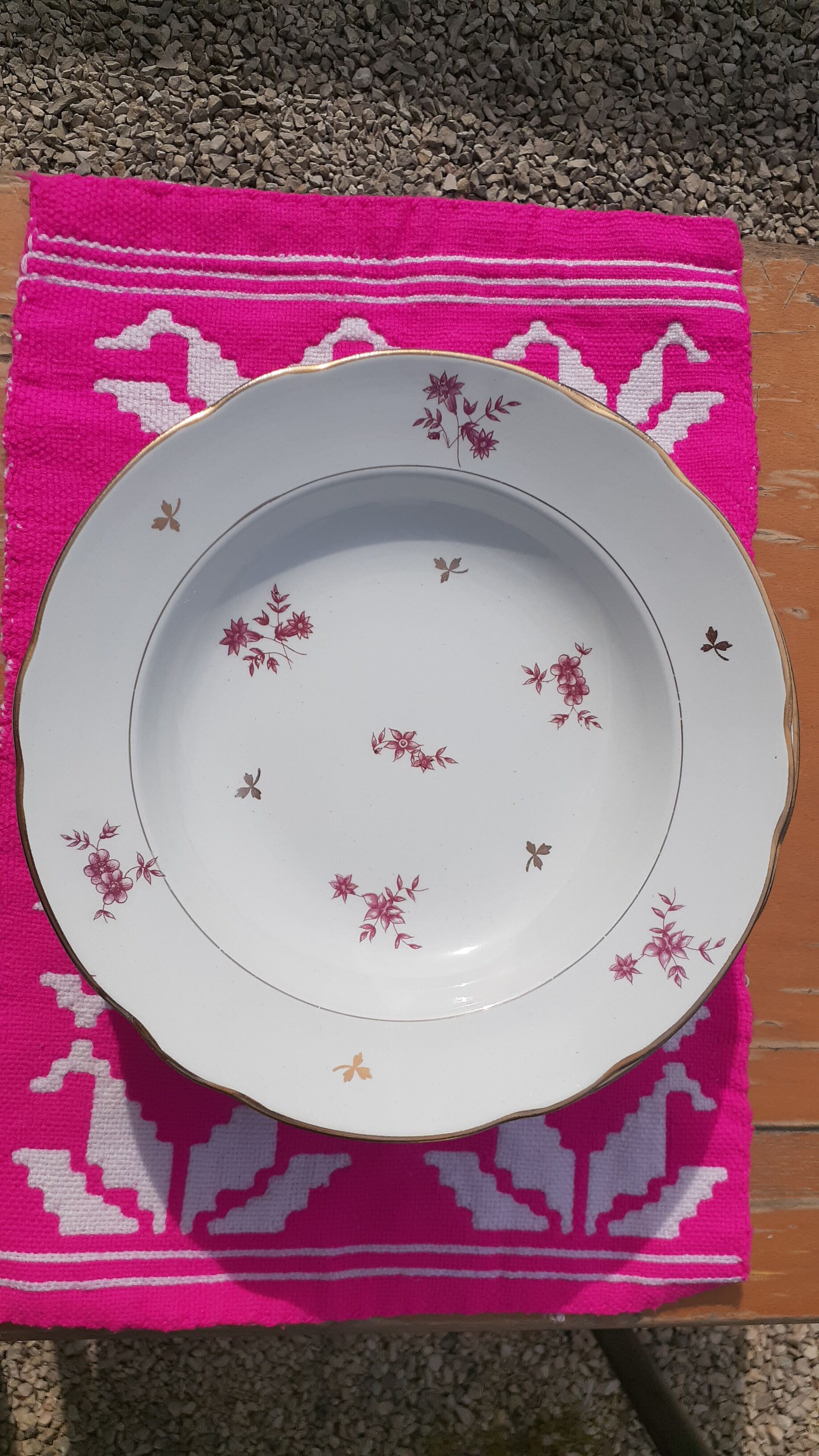 Plates sarreguemines digoin model aurore