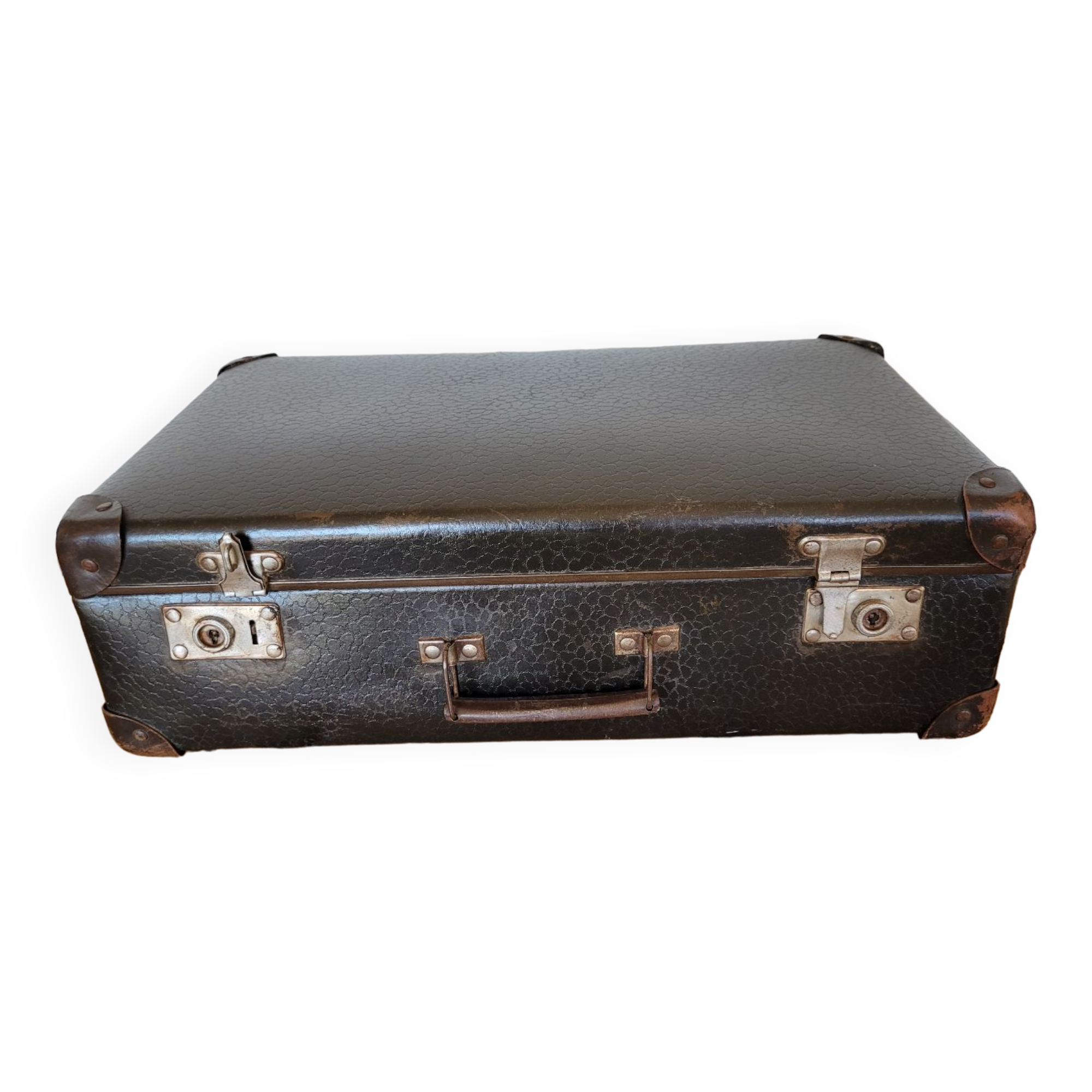 Antique cardboard suitcase