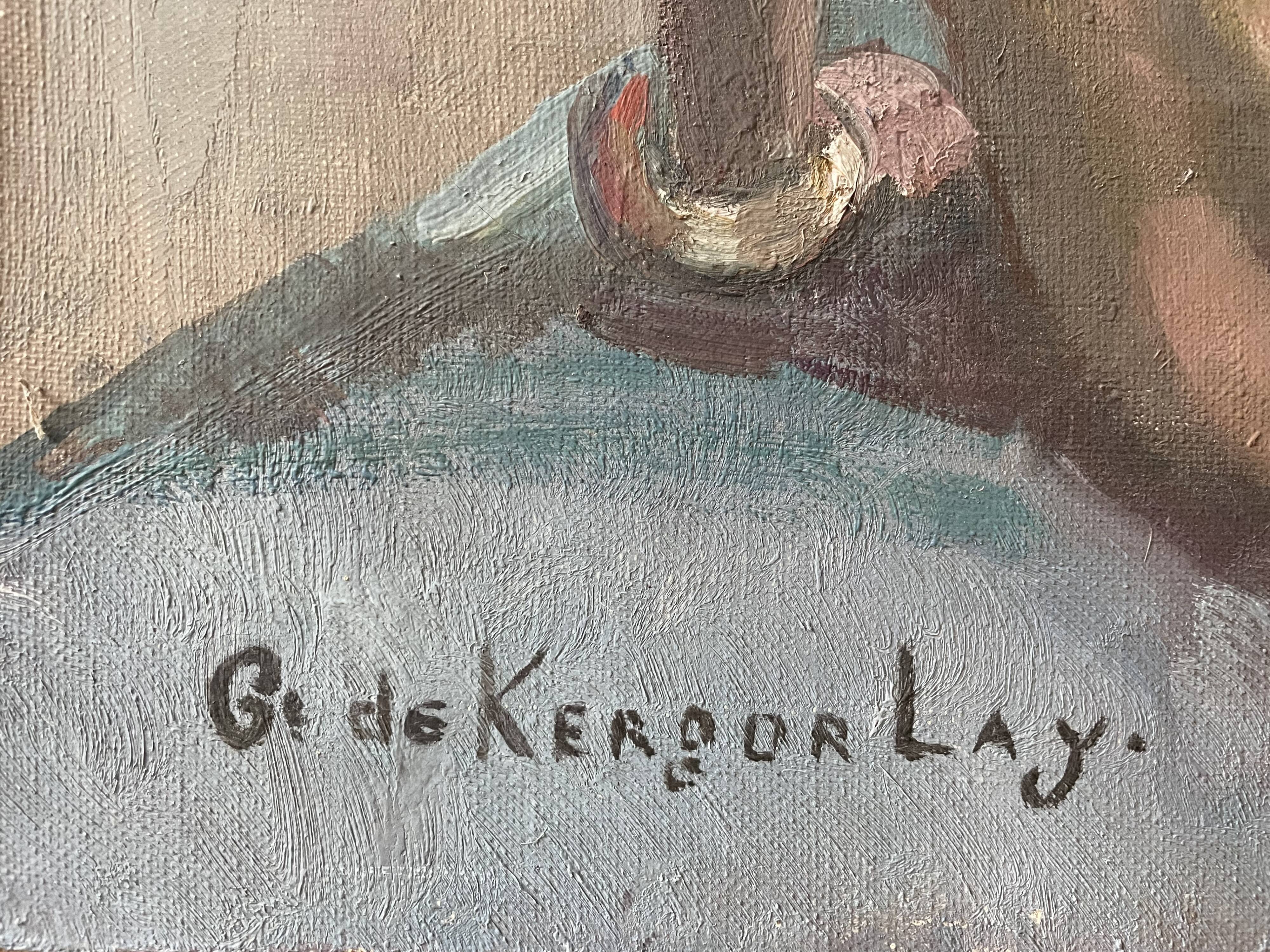 Oil painting on canvas,, circa 1930