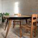 Table rectangulaire vintage en chêne