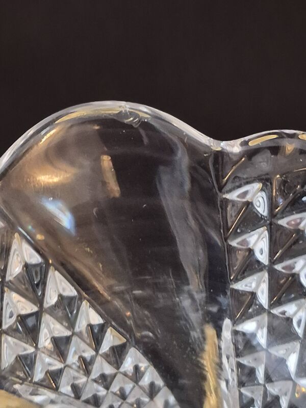 Vase cornet ou tulipe, Centre de table, cristal de Baccarat 19ème siècle