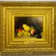 Descamps-Sabouret, still life with fruits, oil on canvas signed