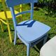 Série de 4 chaises Baumann en bois pastel