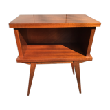 Bedside teak feet compass