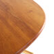 Glostrup oval 2x extendable dining table - massive teak - danish design