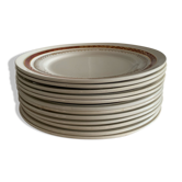 Lot 12 assiettes ceranord st amand france porcelaine