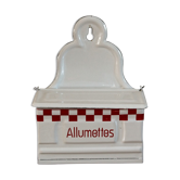Enamelled sheet metal matchbox
