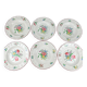 6 deep plates KG Lunéville "Réverbère"