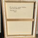 Toile bouquet camaïeu de vert signé Bourrat cadre bois brut