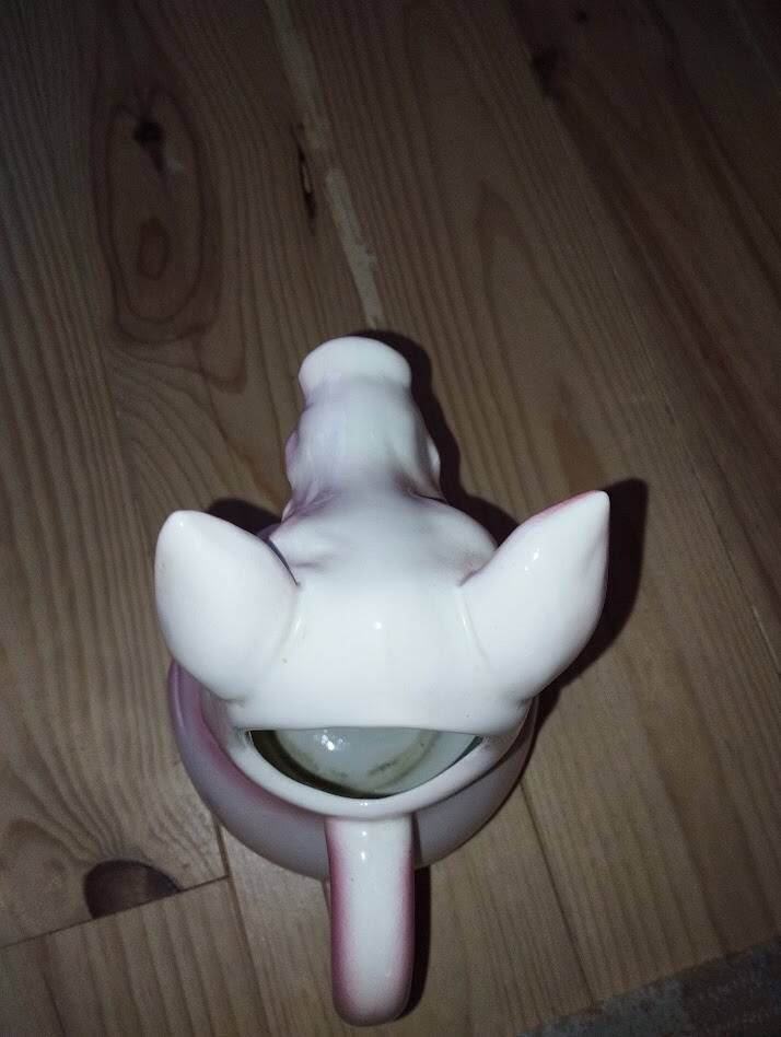 Large pig jug in earthenware – Saint-Clément France, exceptional condition