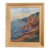 Cowez rocky coast marine painting