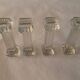 Vintage pressed glass knife rests – set of 4 – art deco style