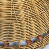 Vintage wicker pendant light