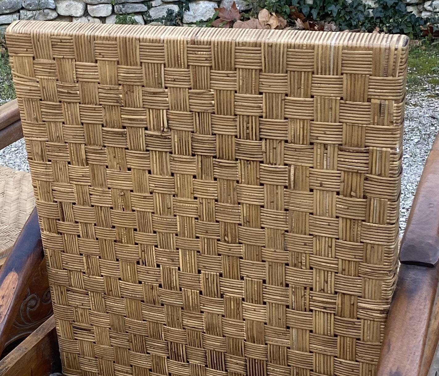 Pair of Art Deco colonial armchairs