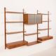Mid century modern teak wall unit