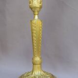 Pair of 19th century gilt bronze candlesticks