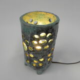 Vintage table lamp, lava ceramic