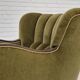 Fauteuil danois en tissu vert et chêne, 1960