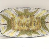 Large Earthenware Artistic Wall Panel or Centerpiece , Italy