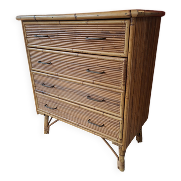Bamboo chest of drawers