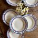 Set of 8 vintage deep plates